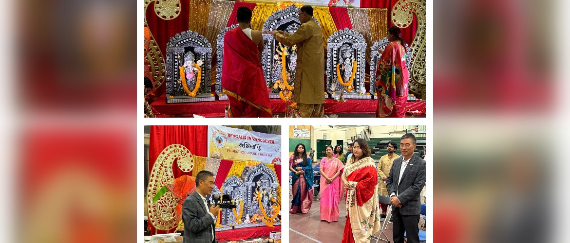  Consul General Masakui Rungsung attended the inaugural ceremony
of the Durga Puja celebrations organized by Bongmilanti - Metro
Vancouver Bengali Cultural Association in Surrey on October 5, 2024